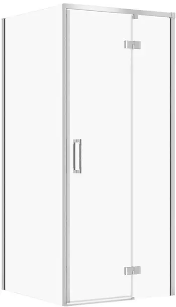 Kabinë dushi Cersanit Larga Set B849, 80x80x195 cm, xham transparent, krah i djathtë, krom