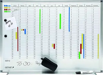 Tablo magnetike Genie 11512, 770 x 560 mm, e bardhë