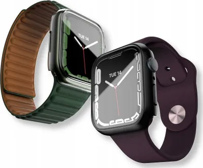 Mbrojtëse NEXT ONE Protective Case Shield, për Apple Watch 41mm, me xham të integruar, e zezë - 1