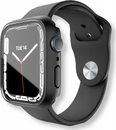Mbrojtëse NEXT ONE Protective Case Shield, për Apple Watch 41mm, me xham të integruar, e zezë - 3