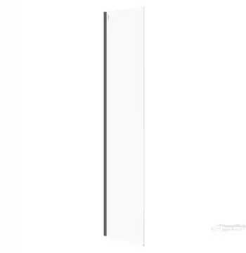 Kabinë dushi Cersanit MILLE Walk In, 50x200 cm, xham transparent, profil i zi