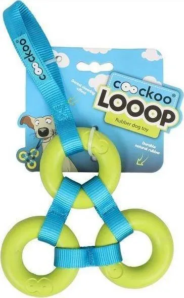 Lodër për qen Coockoo Looop, 26x15x2cm, gome natyrale, lime - 1