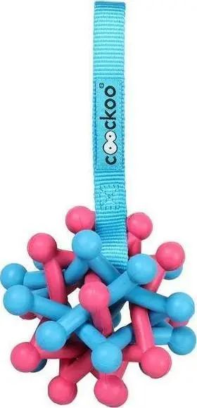 Lodër për qen Coockoo Zane, unaza gome, 20x9.5x9.5cm, rozë