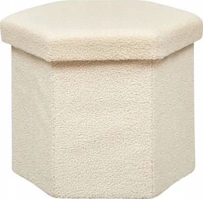 Tabure palosës Atmosphera Jaiko Bouclé, 40x38cm, e bardhë fildishi - 1