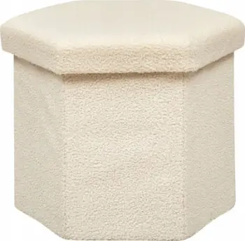 Tabure palosës Atmosphera Jaiko Bouclé, 40x38cm, e bardhë fildishi