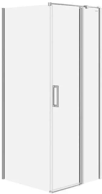Kabinë dushi Cersanit Moduo Set B846, 80x80x195 cm, xham transparent, profil krom, e djathtë