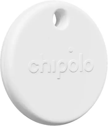 Tag gjurmues Chipolo POP, kompatibil me Apple Find My, kompatibil me Google Find My Device, i bardhë