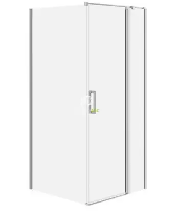 Kabinë dushi Cersanit Set C107 Moduo, 90x80x195 cm, derë me hapje djathtas, xham transparent