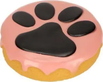 Lodër për qen Dingo Toy Vinyl Cupcake 11.5cm, me fishkëllimë, vinil i qëndrueshëm, shumëngjyrëshe