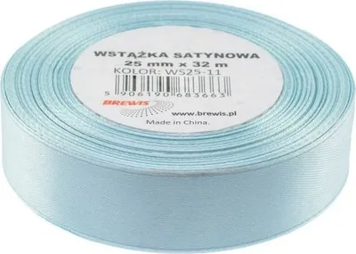 Shirit sateni Blue Satin Ribbon, 25mm, 32m, blu - 1