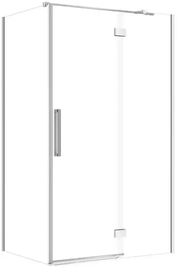 Kabinë dushi CREA B843, drejtkëndore 120x90x200 cm, me mentesha, krom, xham transparent