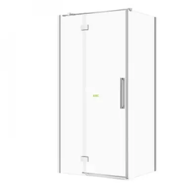 Kabinë dushi Crea Set C90, drejtkëndëshe 100x90x200 cm, xham transparent 8 mm, krom