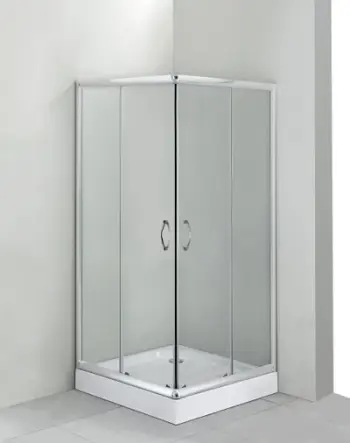 Kabinë dushi Deante Funkia Square, 90 cm, xham transparent, profil krom
