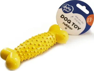 Lodër për qen Duvo+ Rubber Bone, 14cm, me gunga, shumëngjyrëshe - 1