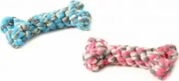 Lodër për qen Duvo+ Toy Rope Bone 4705086, 8cm, shumëngjyrëshe