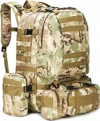 Çantë shpine ushtarake Military Tactical Army, 50L, poliestër 600D, e zezë