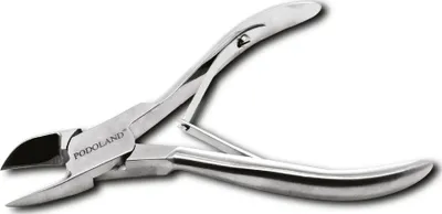 Prerëse thonjsh Podoland Nippers 04, profesionale, çelik inox, argjendtë - 1