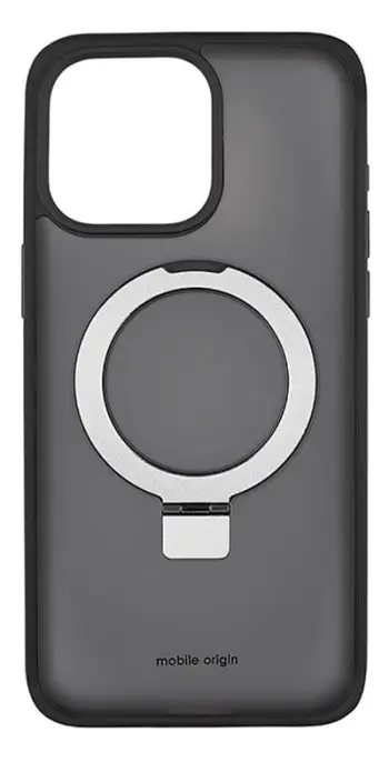 Mbrojtëse për celular Mobile Origin RingMag për iPhone 15 Pro, e zezë