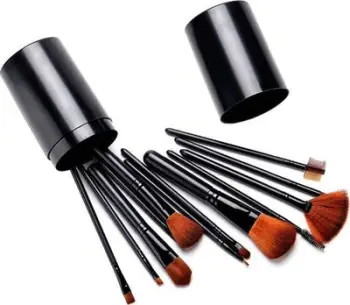 Set brusha për grim TopShine AG92L, 12 copë, të zeza/kafta