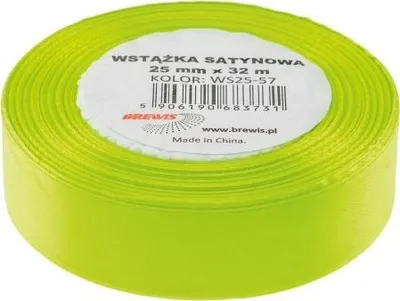 Shirit satin Celadon, 25mm, dekorativ, jeshile celadon - 1