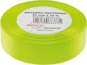 Shirit satin Celadon, 25mm, dekorativ, jeshile celadon