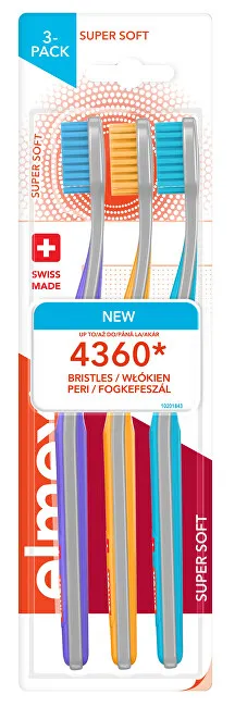 Set brushë dhëmbësh Elmex Super Soft, 3 copë - 1