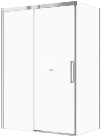 Kabinë dushi rrëshqitëse Cersanit Crea SET C95, 140x80x200 cm, xham transparent