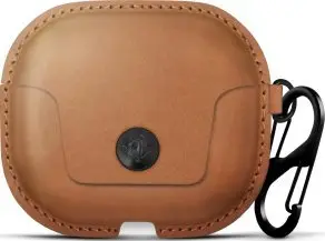 Këllëf lëkure Twelve South AirSnap, për AirPods Pro dhe AirPods 3, cognac