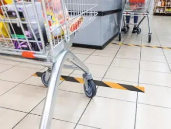 Shirit sinjalizues dyshemeje DURALINE Heavy Duty Non-Slip, 50mm, kundër rrëshqitjes, i verdhë