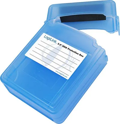 Këllëf mbrojtës LogiLink për 2 x 2.5 "HDD, i kaltërt - 1