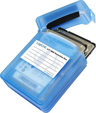 Këllëf mbrojtës LogiLink për 2 x 2.5 "HDD, i kaltërt - 2