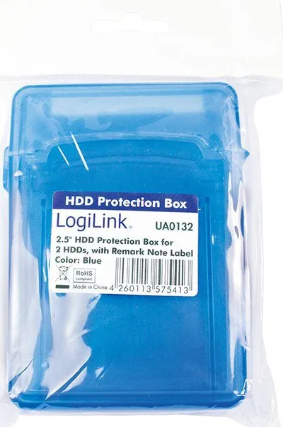 Këllëf mbrojtës LogiLink për 2 x 2.5 "HDD, i kaltërt - 3
