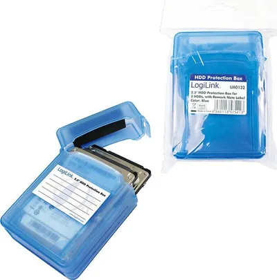 Këllëf mbrojtës LogiLink për 2 x 2.5 "HDD, i kaltërt - 4