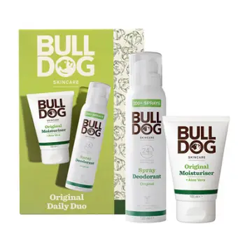Set Bulldog Original Daily Duo, deodorant sprej, 125 ml + krem hidratues, 100 ml