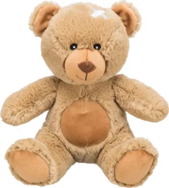Lodër për qen Trixie Be Eco Teddy Bear, pelush 23 cm, me tingull, kafe