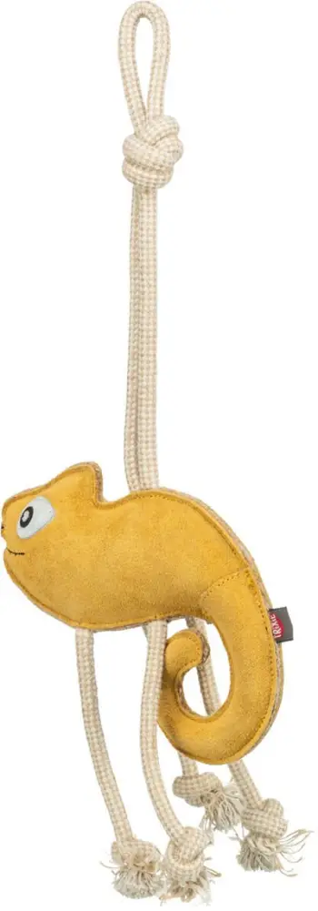 Lodër për qen Trixie Chameleon, litar lëkure, shumëngjyrëshe