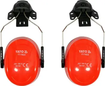 Tapa mbrojtëse për veshë për helmetë Yato YT-74624, SNR 28 dB, të zeza