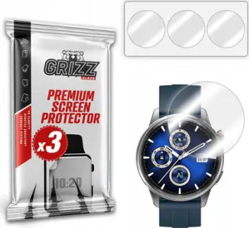 Folie mbrojtëse GrizzProtector për Realme Watch S2, 3 copë, hydrogel, transparente