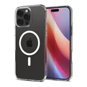 Mbrojtëse për celular Spigen Crystal Flex MagSafe për iPhone 16 Pro, transparente