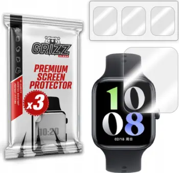 Folie mbrojtëse hidrogel për orë Vivo Iqoo Watch GT, set 3 copë, transparente