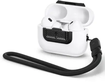 Këllëf për kufje Spigen Lock Fit M Carbon, për AirPods Pro 1/2, i zi