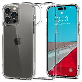 Mbrojtëse për celular Spigen Crystal Hybrid për iPhone 14 Pro Max, transparente