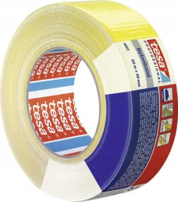 Shirit tekstili ngjitës Tesa 04662, 50m, 48mm, i verdhë