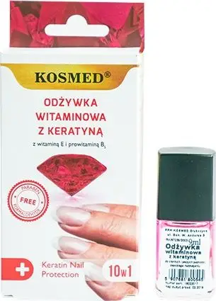 Balsam për thonj me vitaminë dhe keratinë Kosmed, 9ml