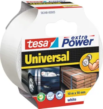 Shirit tekstili Tesa Extra Power 56348, 10m, 50mm, i bardhë, rezistent ndaj motit