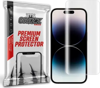 Folie mbrojtëse Hydrogel GrizzProtector për Apple iPhone 15 Pro, transparente