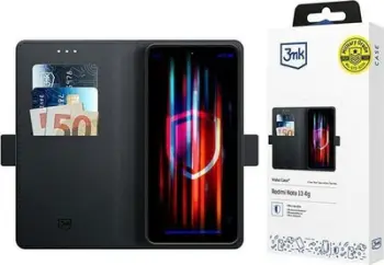 Këllëf portofol 3MK për Redmi Note 13 4G, me magnet, funksion stand, i zi