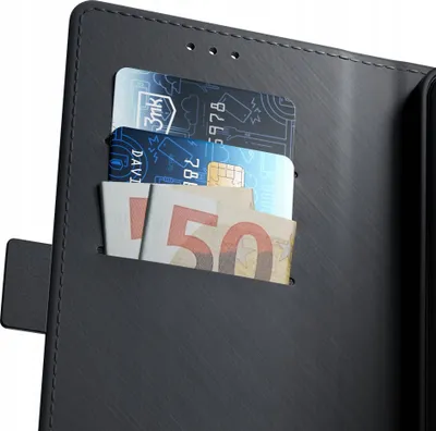 Këllëf portofol 3MK për Samsung Galaxy A16, me magnet, i zi - 2