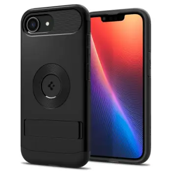 Mbrojtëse Spigen Slim Armor MagSafe për iPhone 16, 6.1", e zezë