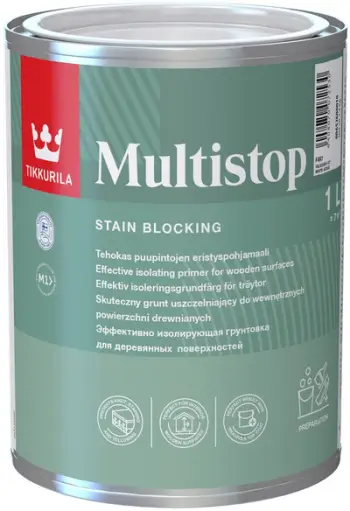 Primer druri Tikkurila Multistop, mat, për brendësi, 1L, i bardhë